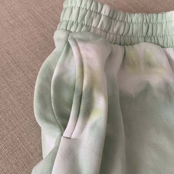 Green Tie Dye Good Vibes Graphic Sweat Shirts - Picture 5 of 11